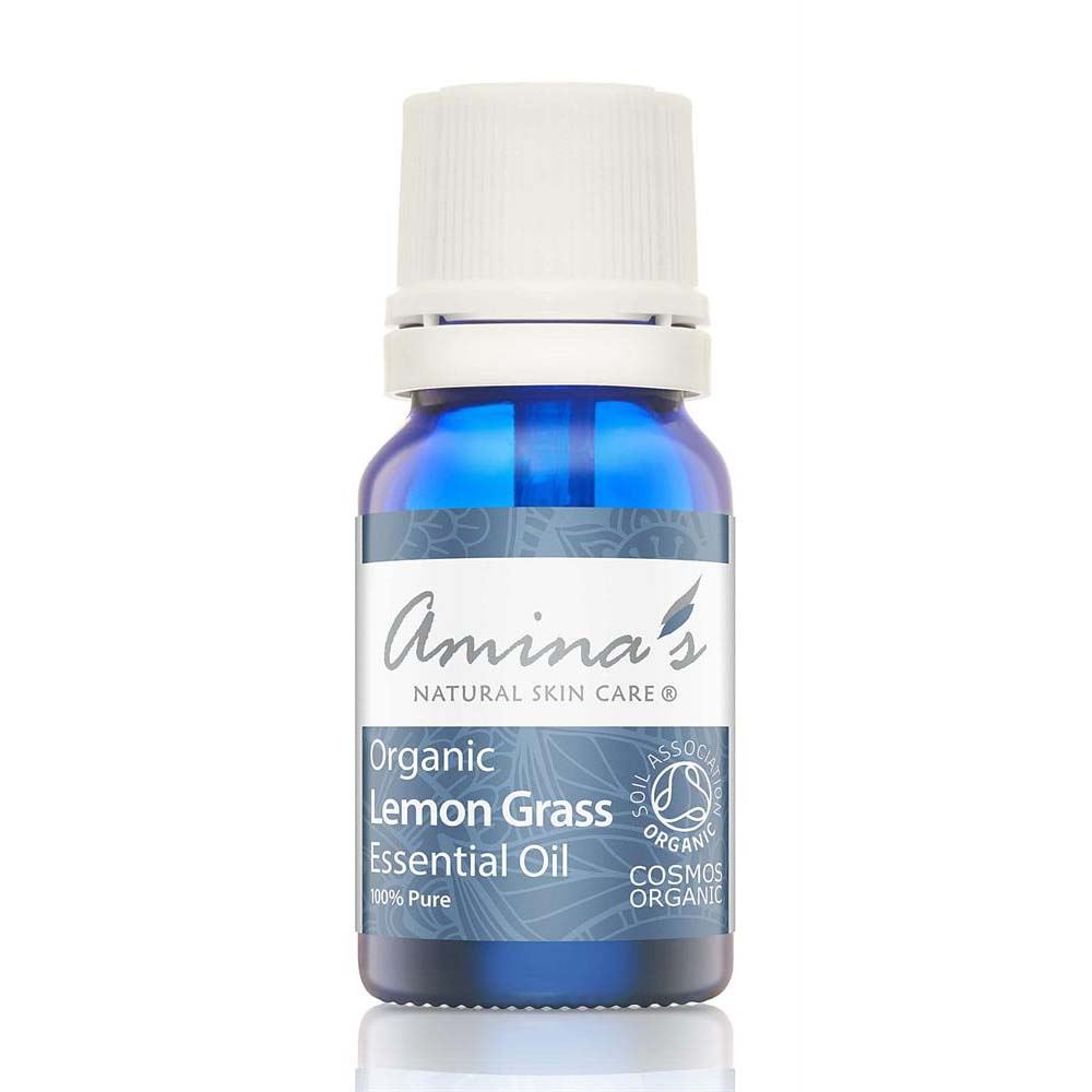 Amina's Natural Skincare Pure Organic Lemon Grass Essential Oil 10ml