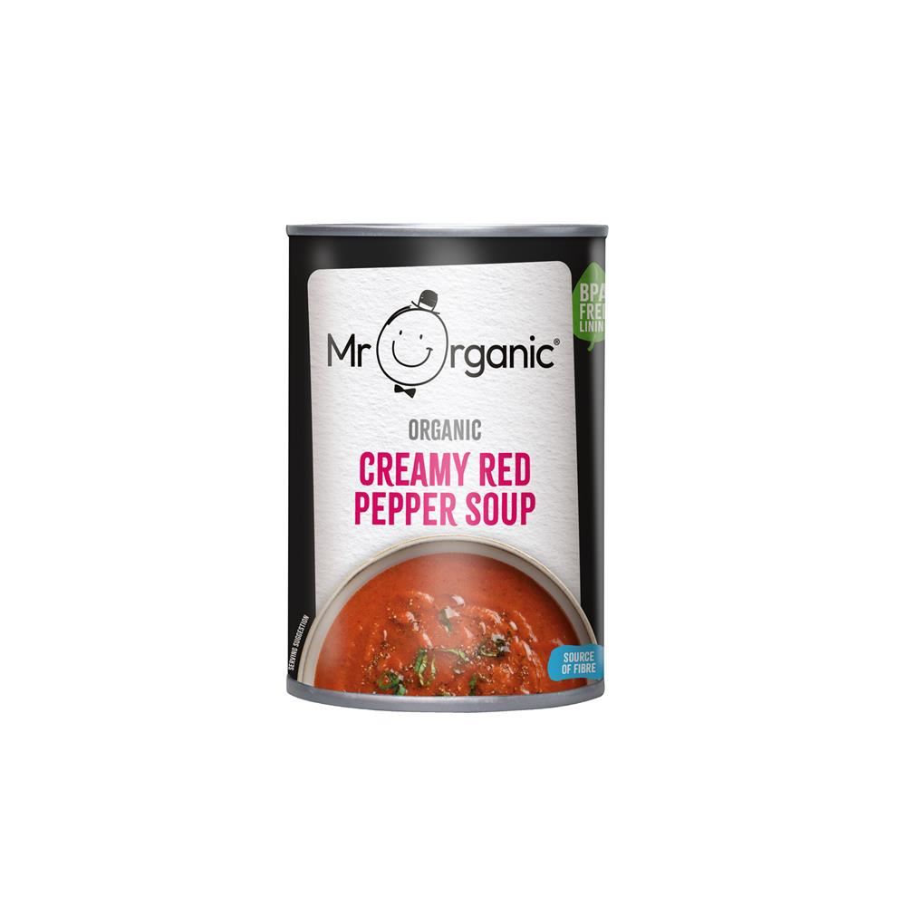 Mr Organic Creamy Red Pepper Soup 400g