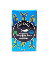 Fish4Ever Filleted Sardines in Organic Sunflower Oil 90g