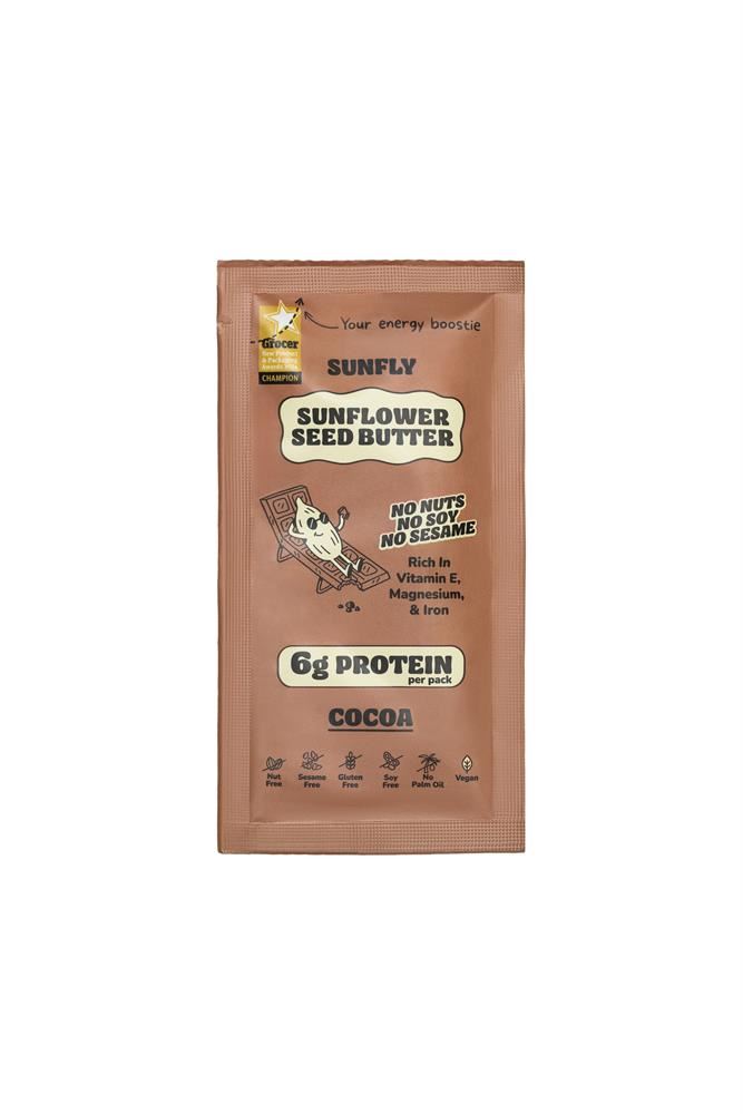Sunfly Sunflower Seed Butter Cocoa Sachet 32g - 12 Pack