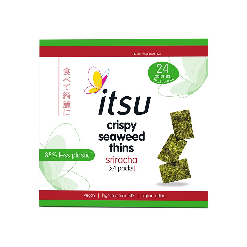 Itsu Siracha Crispy Seaweed Thins Multipack 4x5g
