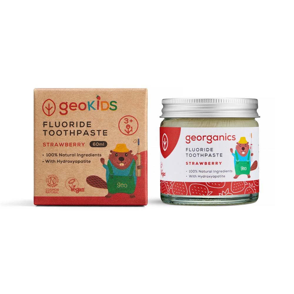 Georganics Fluoride Toothpaste for Kids Strawberry 60ml