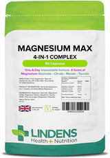 Lindens Magnesium Max 4-in-1 Complex - 90 Capsules
