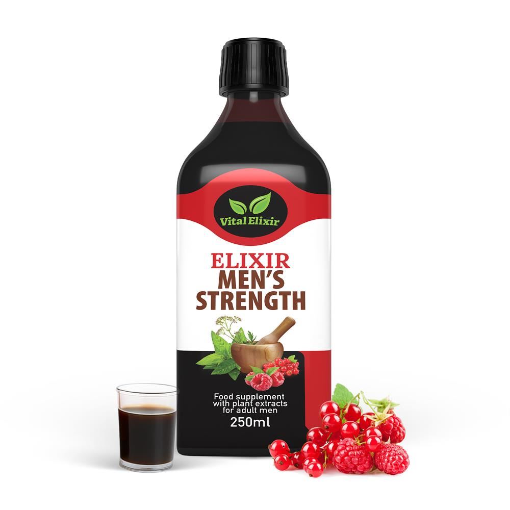 Vital Elixir Mens Strength Herbal Supplement 250ml