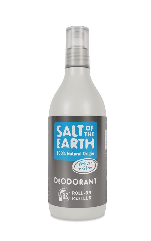 Salt Of the Earth Vetiver & Citrus Roll-On Refill Deodorant 525ml