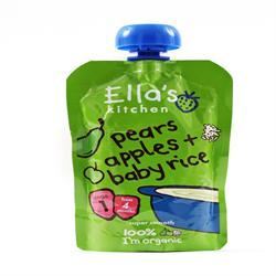 Ellas Kitchen Stage 1 Baby Rice - Pear & Apple 120g - 7 Pack
