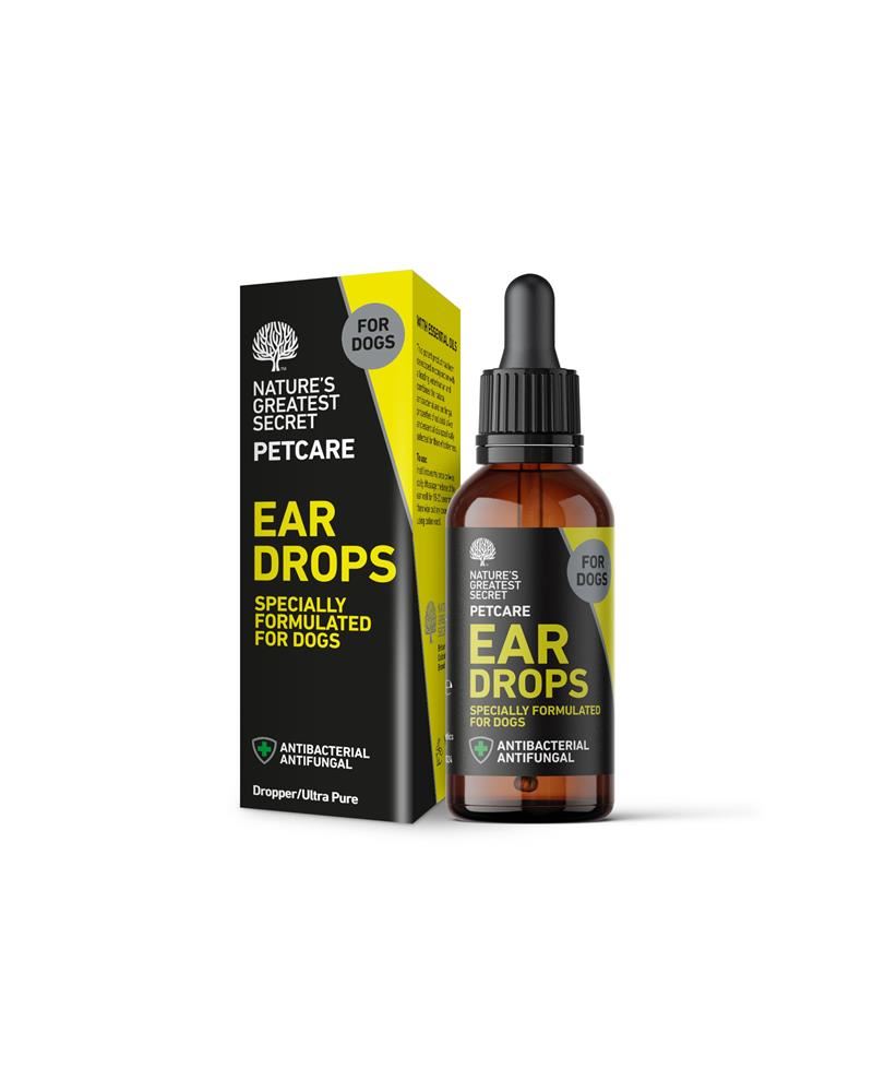Nature's Greatest Secret Pets Colloidal Silver Ear Drops with essential oils 30ml