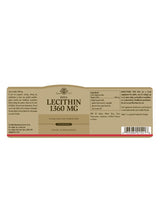 Solgar Soya Lecithin 1360 mg - 250 Softgels