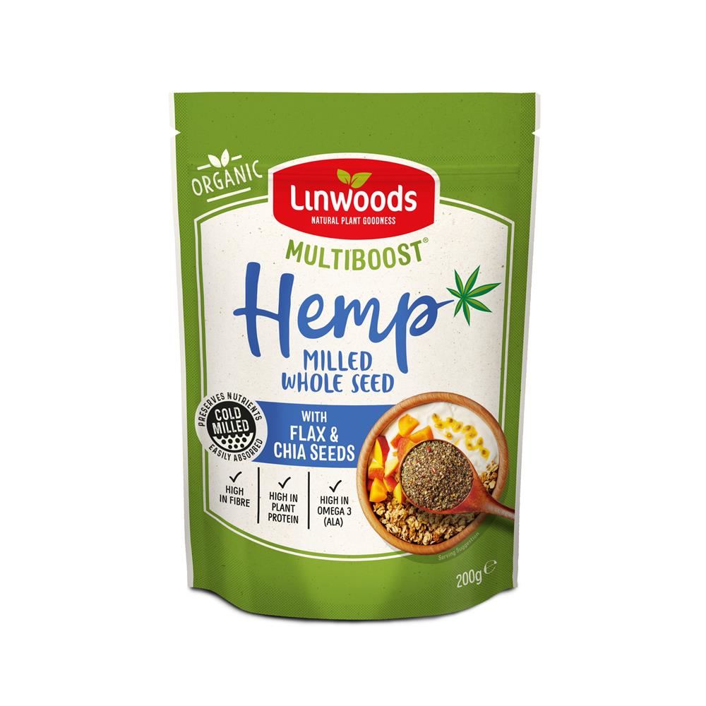 Linwoods Multiboost Organic Milled Hemp with Flax & Chia Seeds 200g