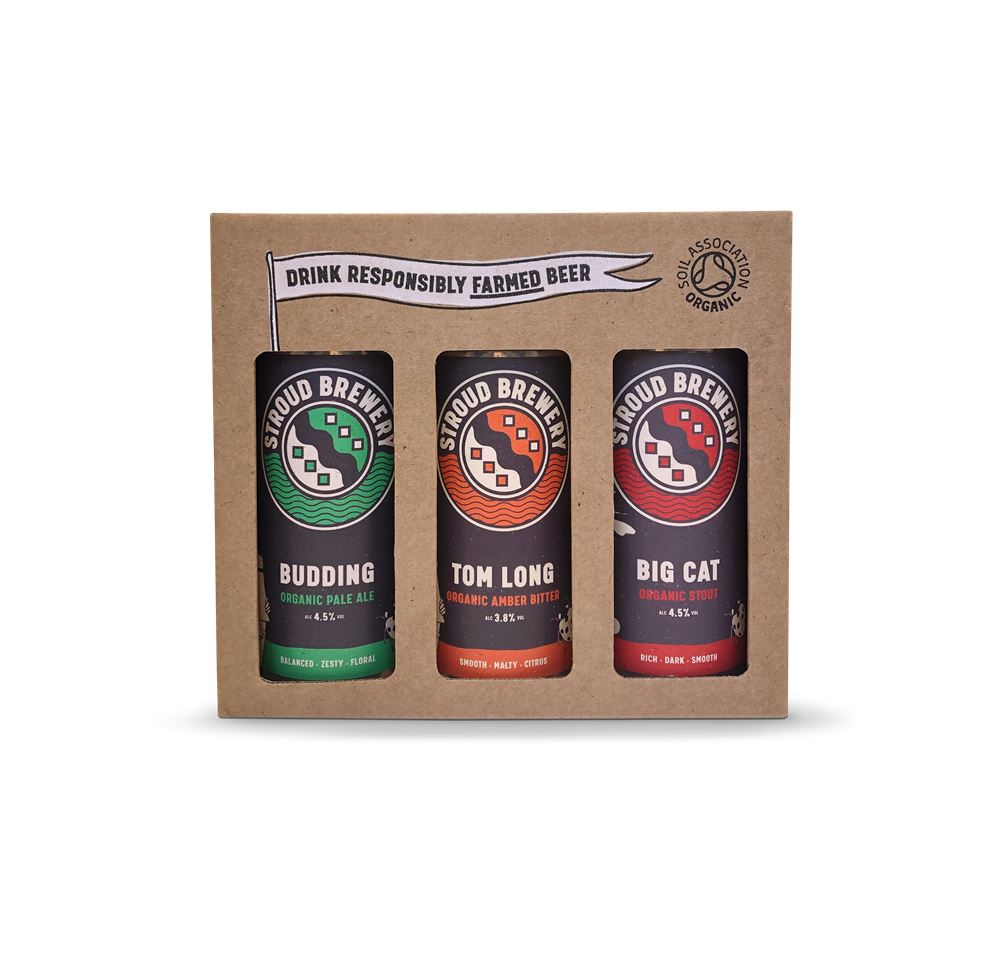 Stroud Brewery Organic beer 3 can gift box (3 x 440ml)
