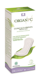 Organyc Pantyliner Light Flow - Flat - 24 Liners