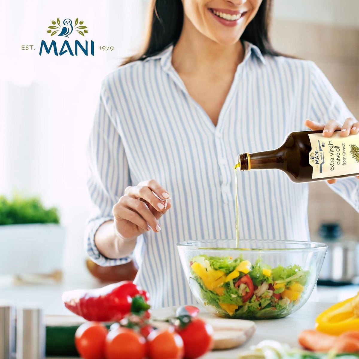 Mani Organic Extra Virgin Olive Oil 1L - image 2