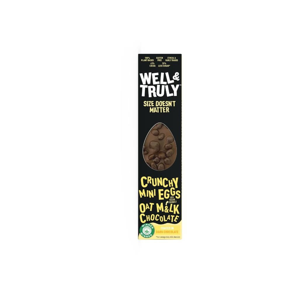 Well and Truly Oat M&lk Choc with Crunchy Mini Eggs from Cocoa Nibs 30g 20 Pack