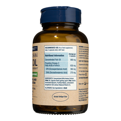 Wiley's Finest Easy Swallow Minis 60 Softgels