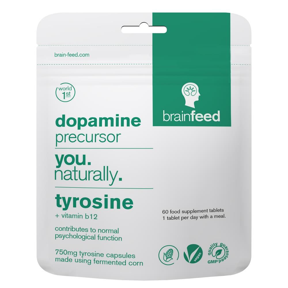 Brain Feed Dopamine Precursor - Tyrosine 800mg 60 capsule
