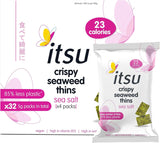 Itsu Crispy Sea Salt Flavour Seaweed Thins Snack 5g - Pack of 20