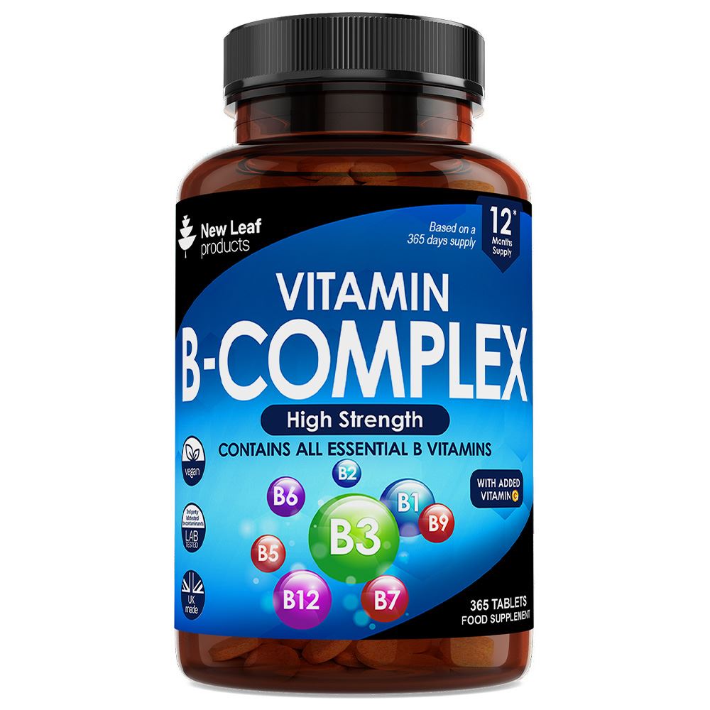 New Leaf Products All 8 Essential B Vitamins - 365 Vegan Tablets