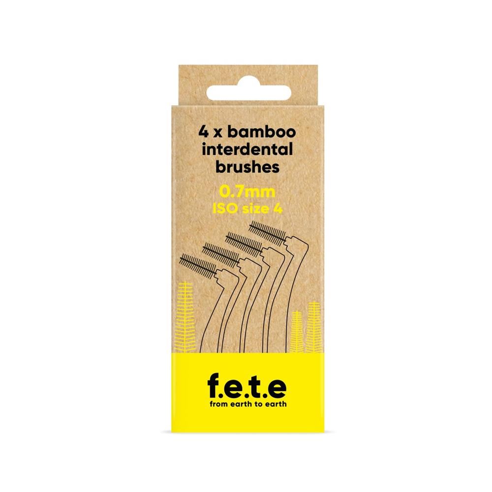 From Earth to Earth Interdental brushes ISO Size 4 Yellow 0.7mm