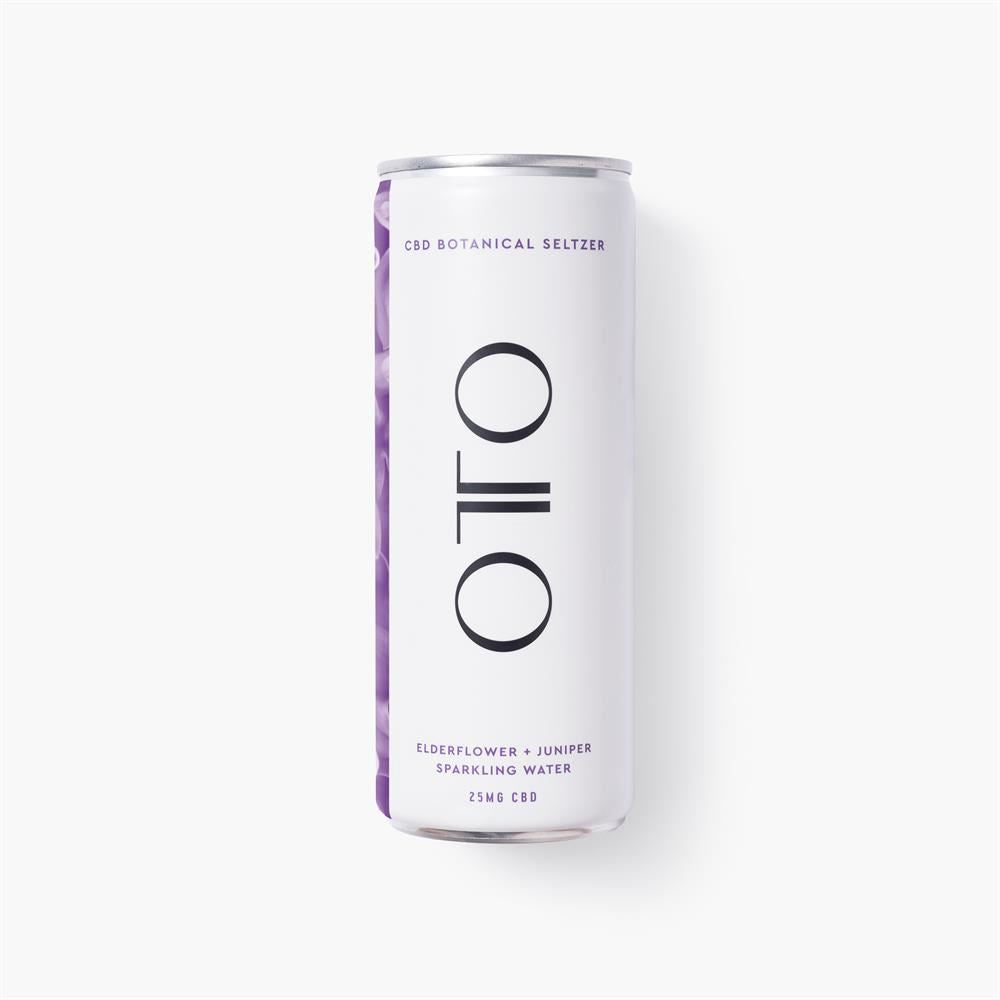 OTO CBD Elderflower & Juniper Seltzer for a refreshing lift 250ml