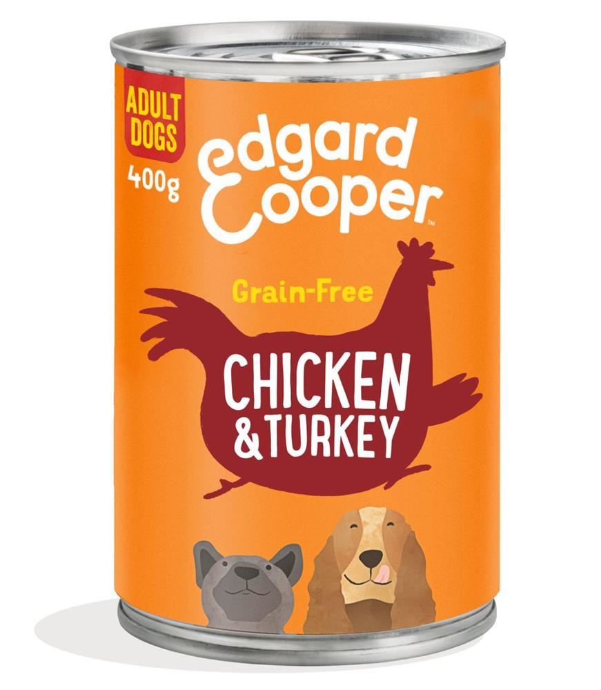 Edgard and Cooper Wet Dog Food Chicken & Turkey 400g - 6 Pack