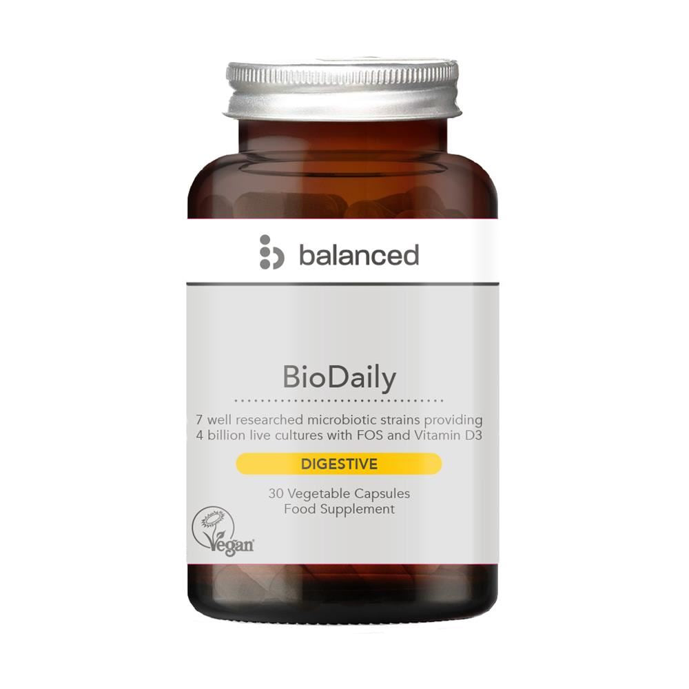 Balanced BioDaily 30 Veggie Caps - Reusable Bottle