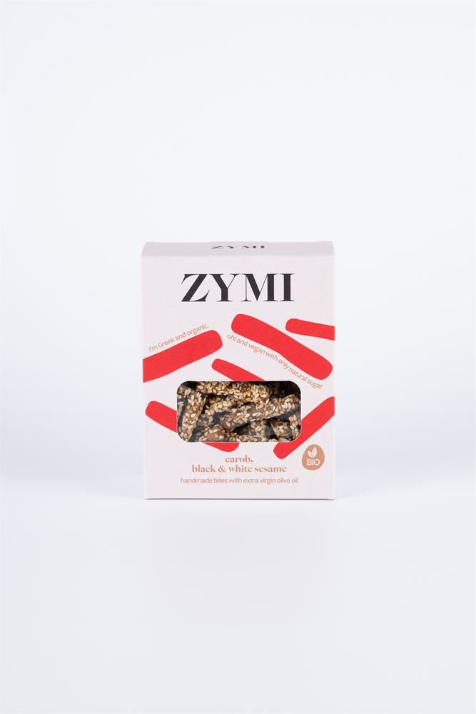 ZYMI Organic Bites with Carob Black and White Sesame 130g