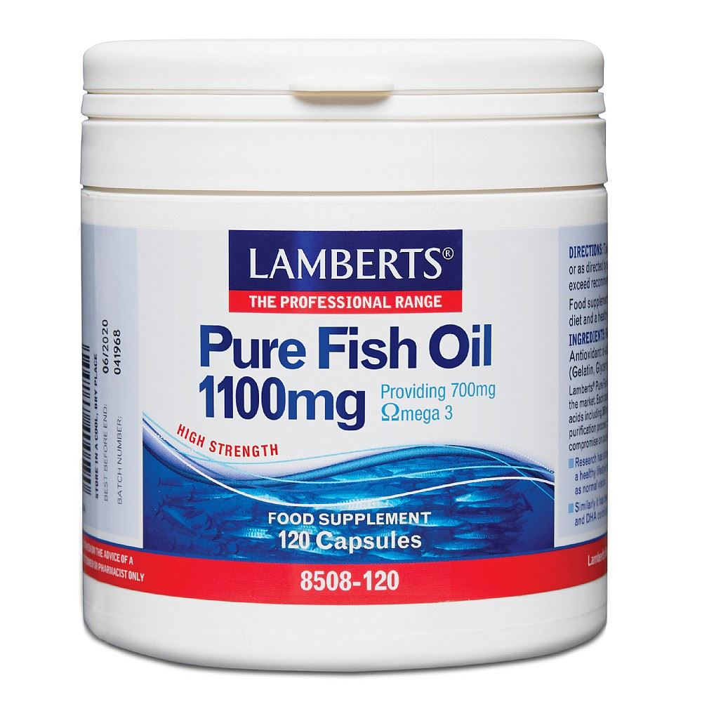 Lamberts Pure Fish Oil 1100mg 120 capsules