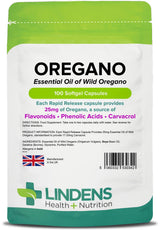 Lindens Oregano Oil 25mg - 100 Capsules