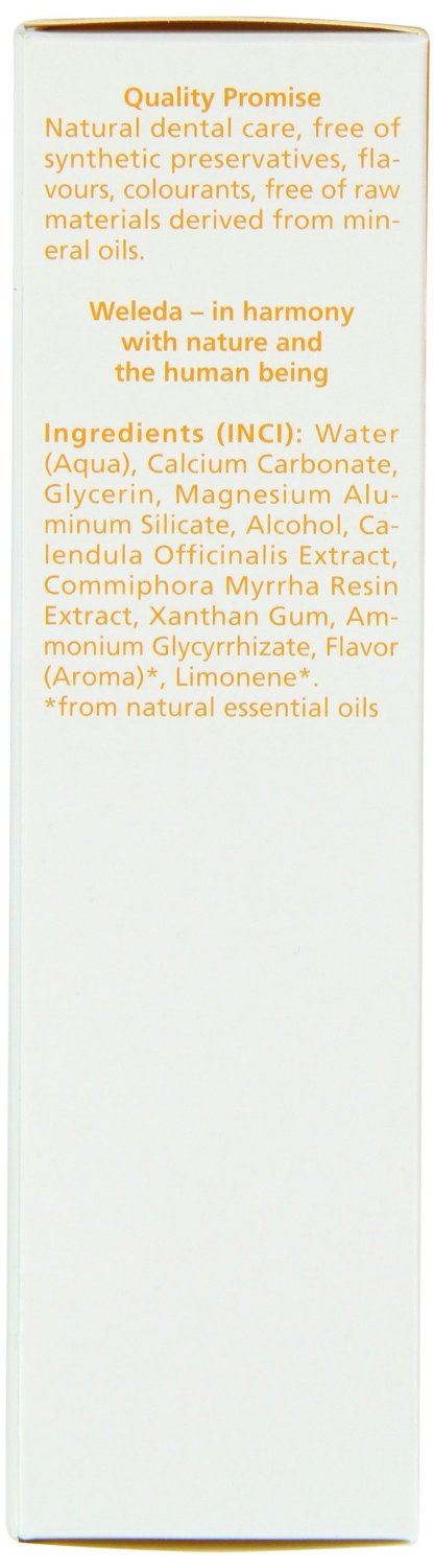 Weleda Calendula Toothpaste 75ml! Natural Peppermint Free