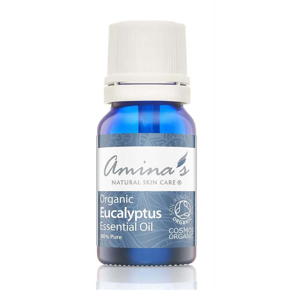 Amina's Natural Skincare Pure Organic Eucalyptus Essential Oil 10ml