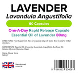 Lindens Lavender Oil 80mg - 60 Capsules - image 2