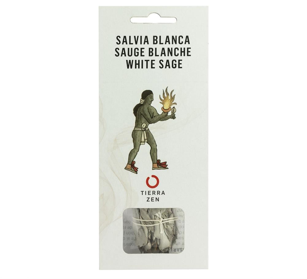 Tierra Zen California White Sage Smudging Bundle 8-10 cm - 6 Pack