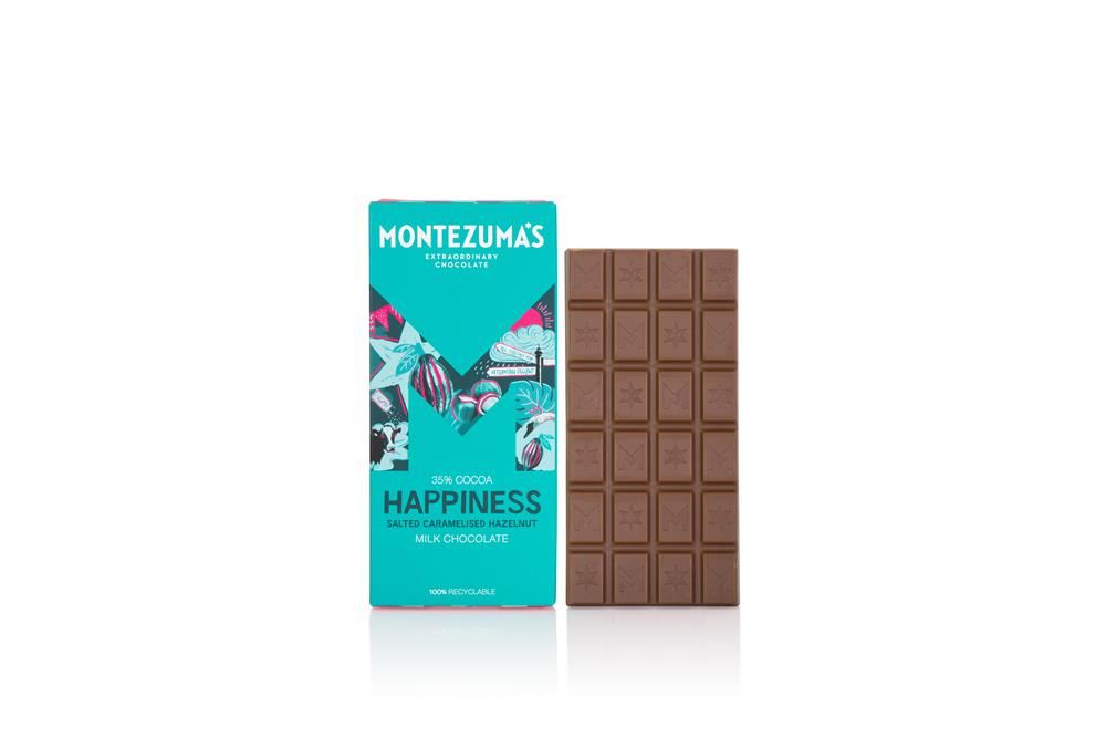 Montezumas Milk Chocolate with Salted Caramelised Hazelnuts 90g