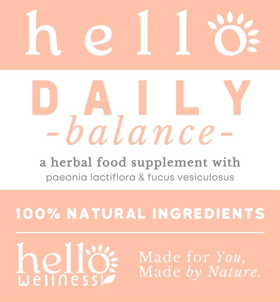 Hello Wellness Hello Daily Balance - whole body wellbeing 400mg 30 caps