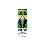 Tenzing Lime & Mint Natural Energy Drink 250ml - 12 Pack