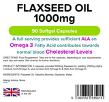 Lindens Flaxseed Oil 1000mg - 90 Capsules - image 2