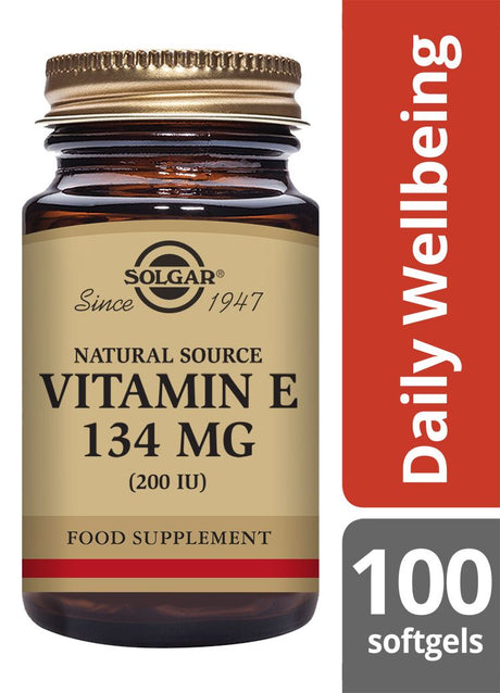 Solgar Natural Source Vitamin E 134 mg (200 IU) Vegetable - 50 Softgels