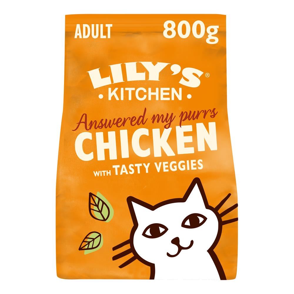 Lilys Kitchen Lily's Kitchen Delicious Chicken Dry Food for Cats 800g