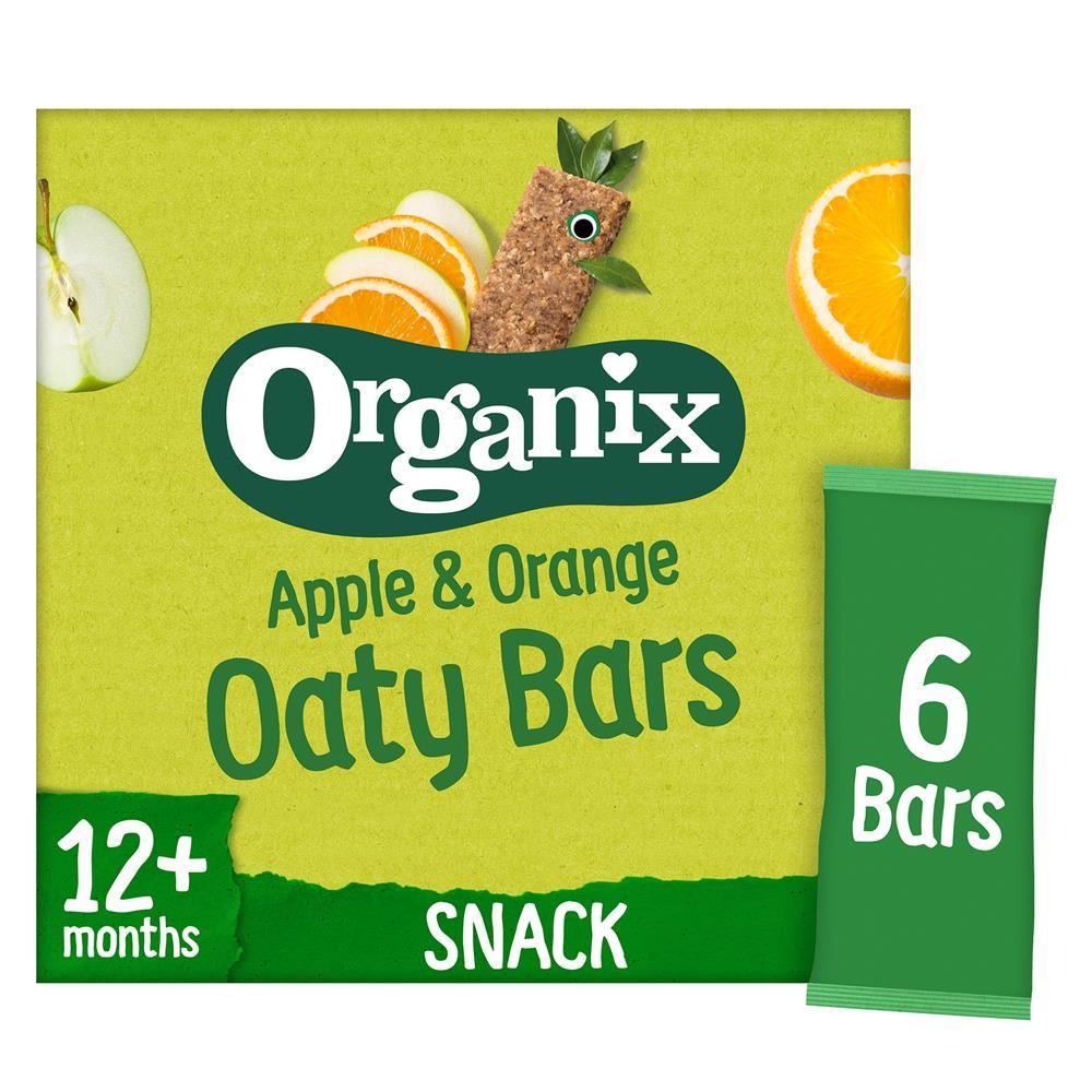 Organix Apple & Orange Organic Soft Oat Snack Bars 6x23g
