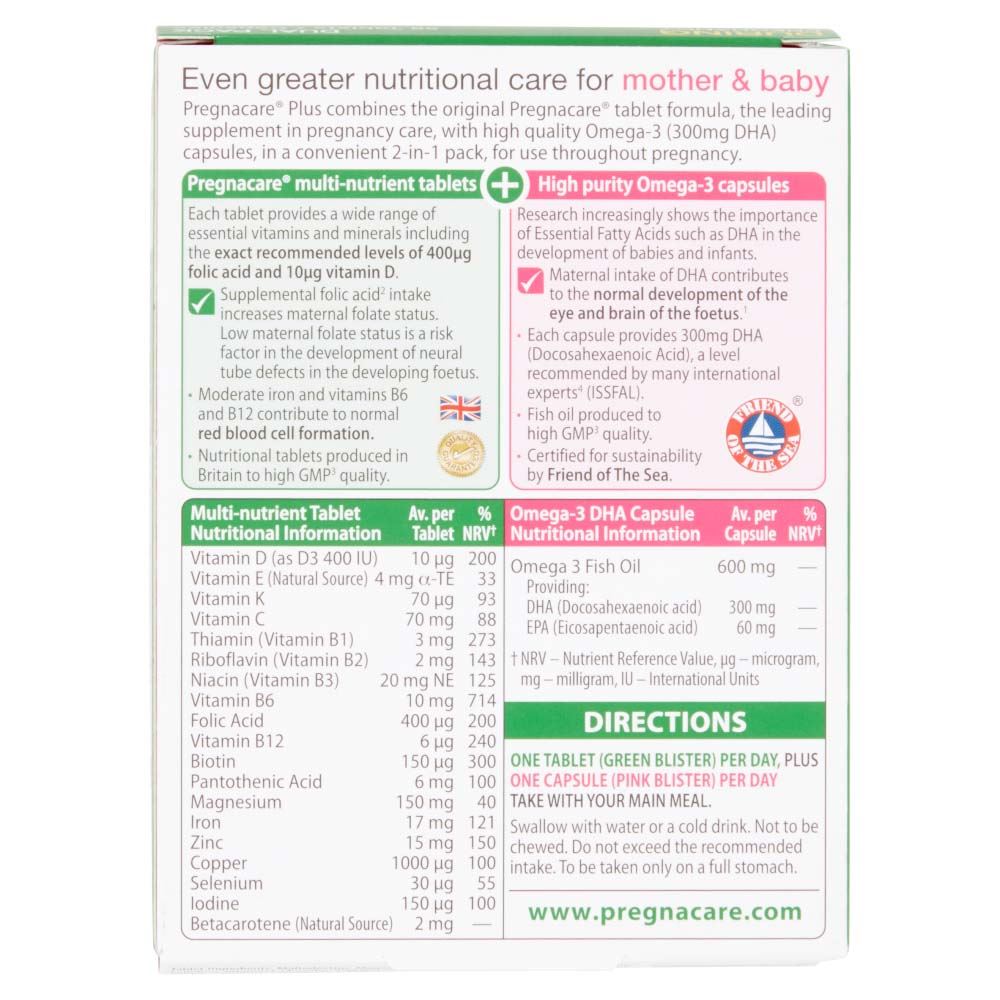 Vitabiotics Pregnacare Plus Omega 3 - 56 Tablets/Capsules