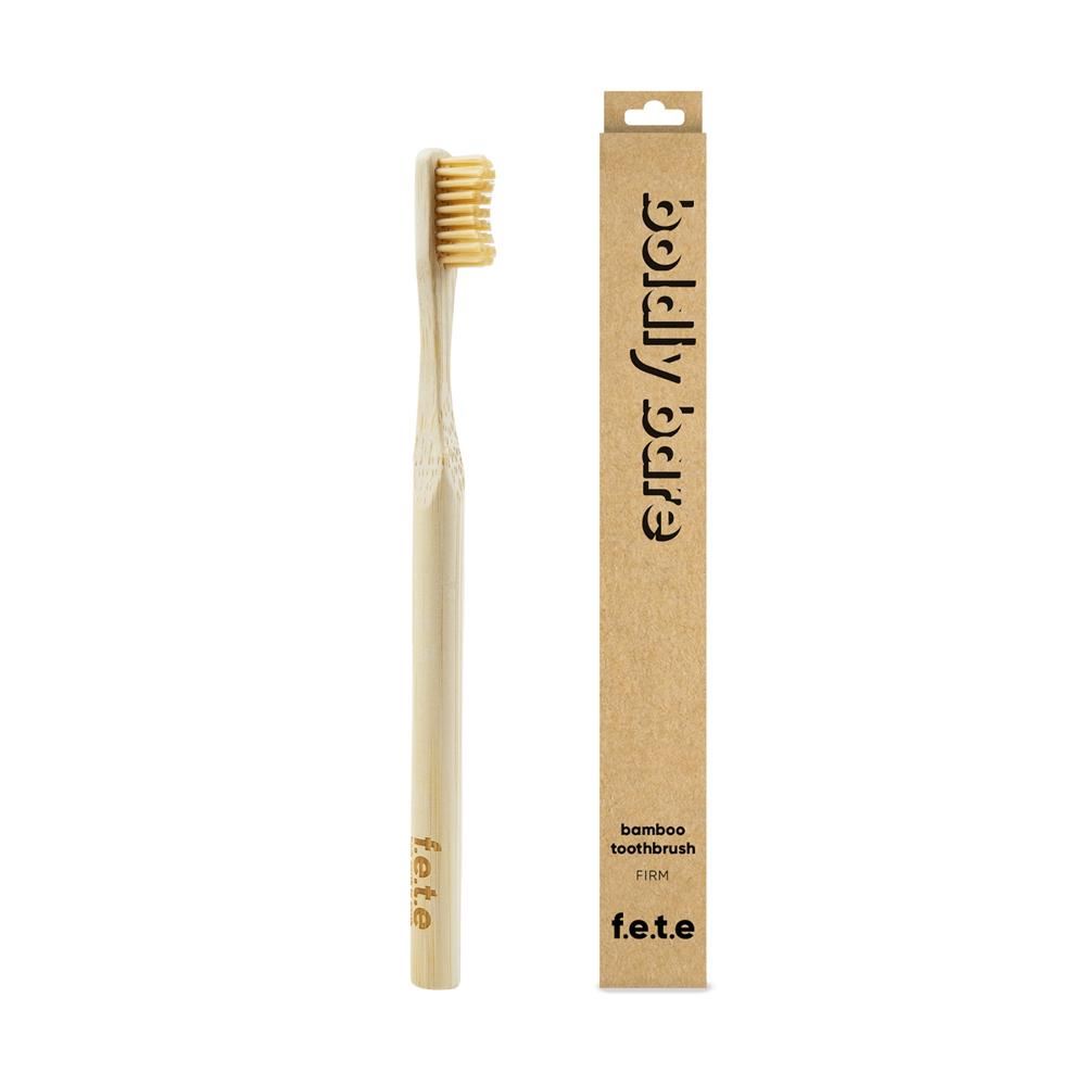 From Earth to Earth Bamboo Tooth Brush Boldly Bare Natural Firm 1 Unit