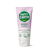 Happy Earth Cream Oil Wash Gel for Baby & Kids 200ml - 6 Pack