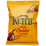 Kettle Mature Cheddar & Red Onion 130g - 12 Pack