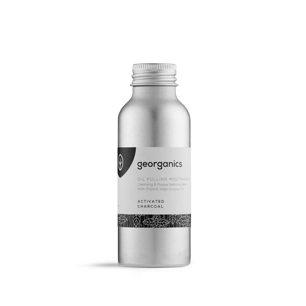 Georganics Oil Pulling Mouthwash - Charcoal 100ml
