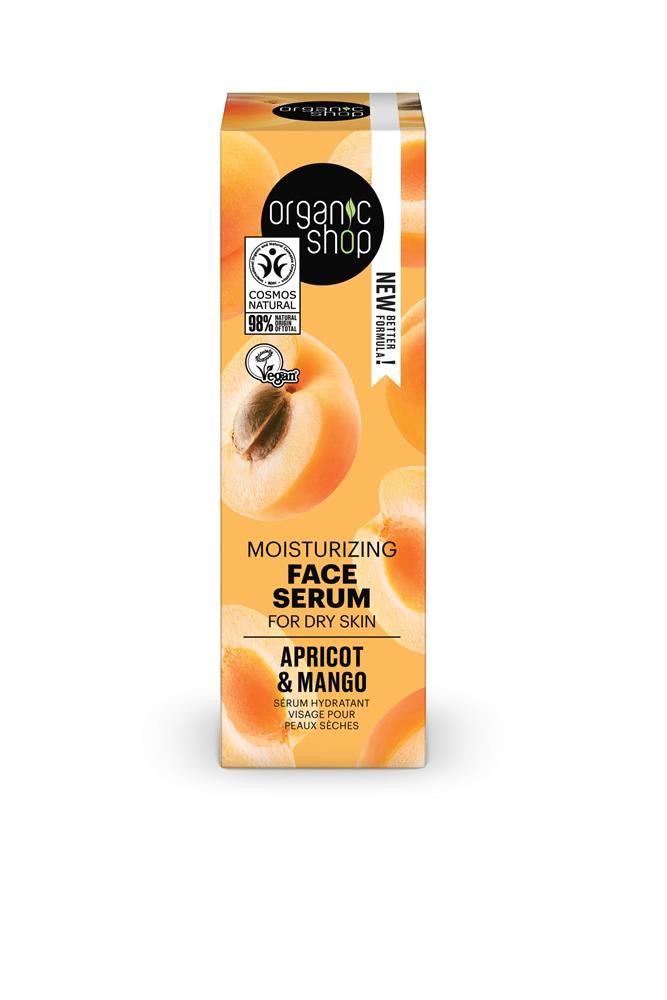 Organic Shop OS Moisturising Face Serum Dry Skin Apricot&Mango 30ml