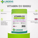 Lindens Vitamin D3 5000 IU - 150 Capsules - image 3