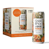 Grass and Co 4 pack of Liquid POWER Ginger Lime & Shiitake Nootropic Drink