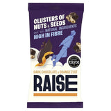 RAISE Snacks Dark Chocolate and Orange Clusters of Nuts and Seeds 35g - 12 Pack