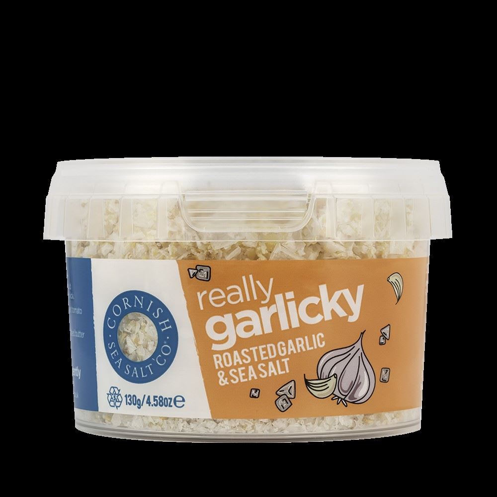Cornish Sea Salt Really Garlicky Seasoning from Cornish Sea Salt 130g - 2 Pack