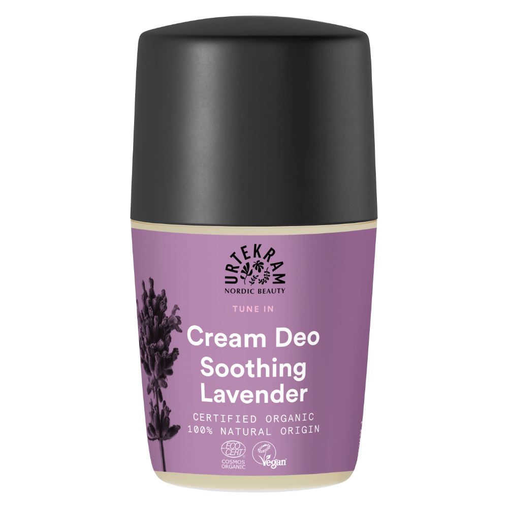 Urtekram Soothing Lavender Cream Deodorant Roll On 50ml Organic